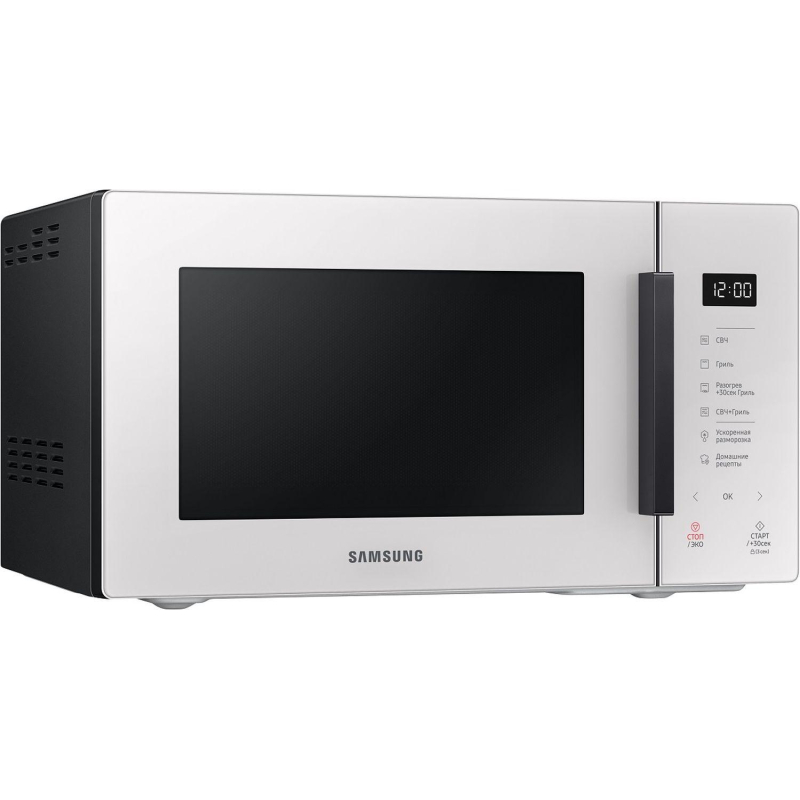 Микроволновая печь Samsung MG23T5018AE/BW, 800Вт, 23л,  белый/черный - фото 4