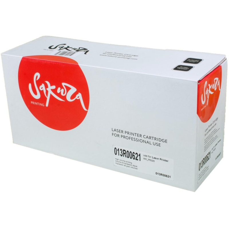 Картридж лазерный Sakura 013R00621 для Xerox WorkCentre PE220 - фото 1