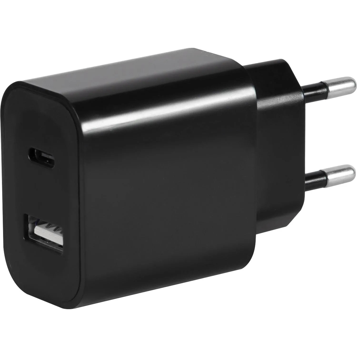 Зарядное устройство сетевое Red Line, USB+Type-C, 3A,PD 20W,чер,УТ000029980 - фото 1