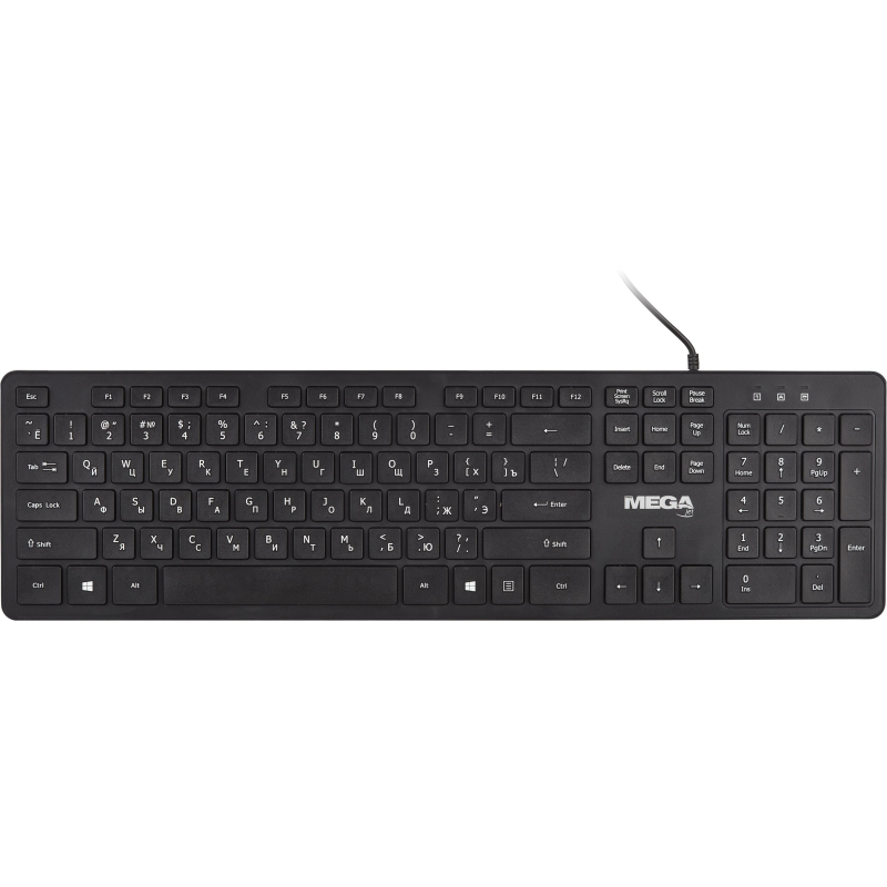 Клавиатура ProMega C-KB002 черная, USB, 104кн - фото 1
