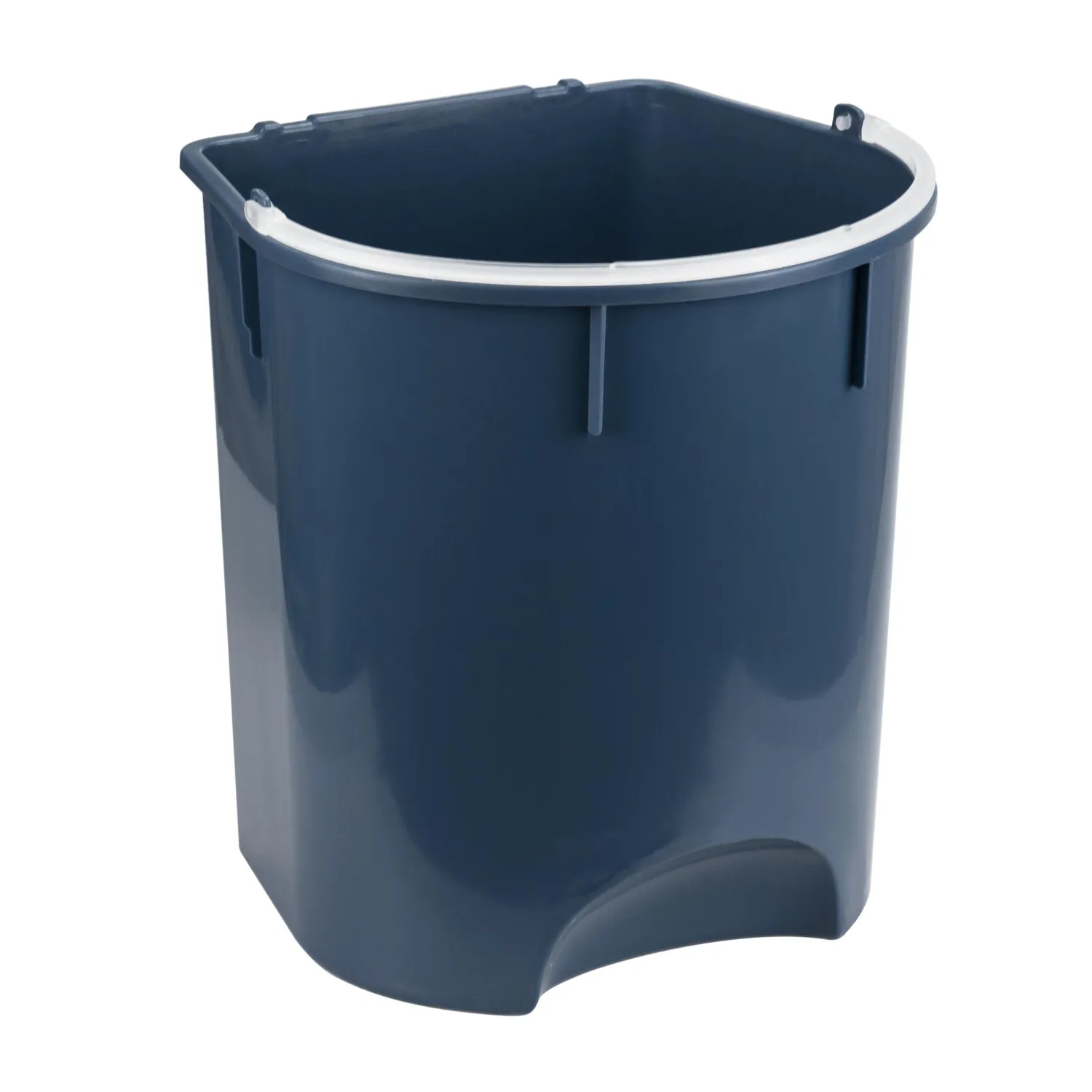 Ведро мусорное пласт 11л прям сер с пед и вн ведро с руч 260х330х260мм _СПБ - фото 3