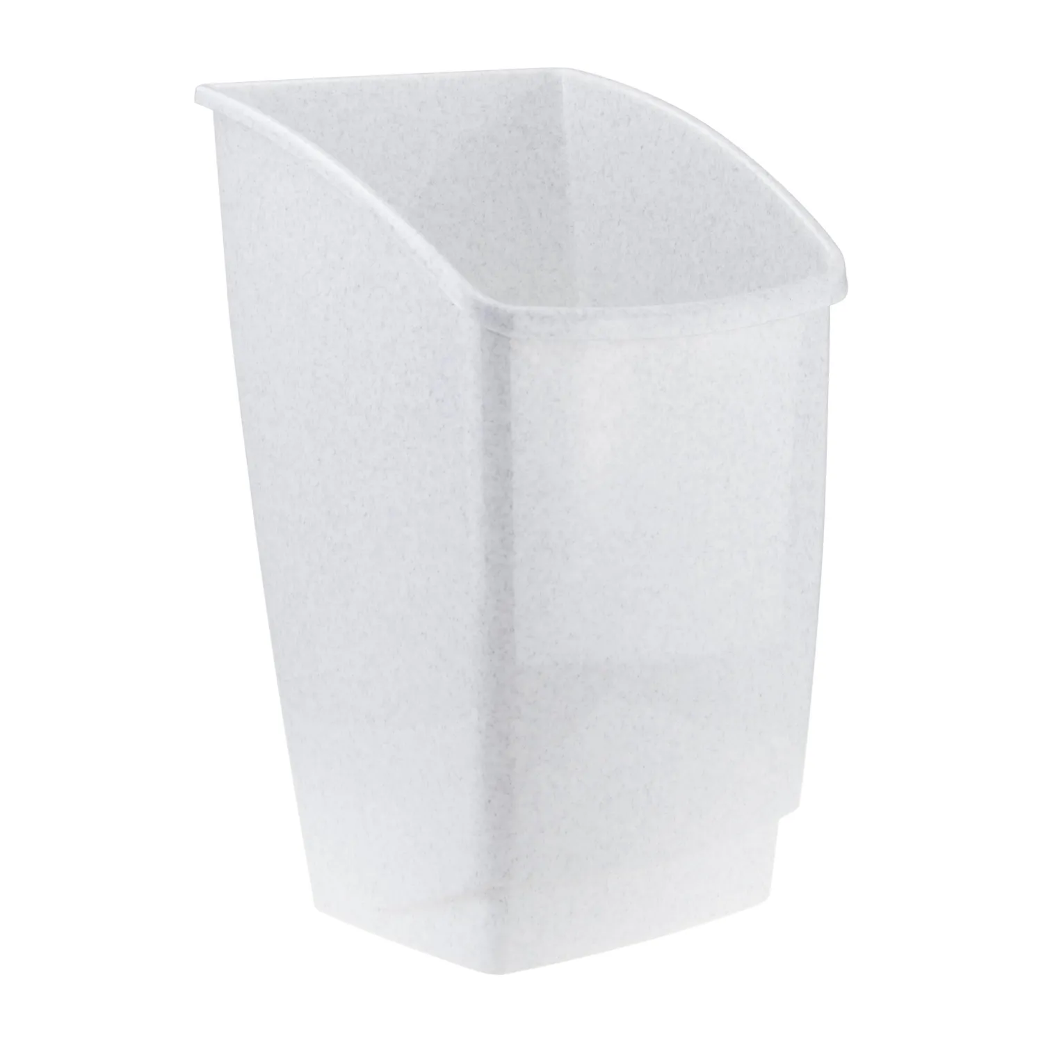 Ведро мусорное пласт 7л прям сер с черн крыш-маят мрамор 210х370х200мм_СПБ - фото 3