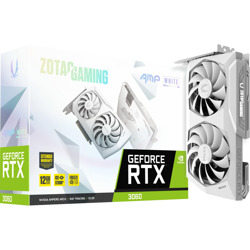 Видеокарта Zotac AMP White Edition 12Gb RTX3060 (ZT-A30600F-10P) Т - фото 6