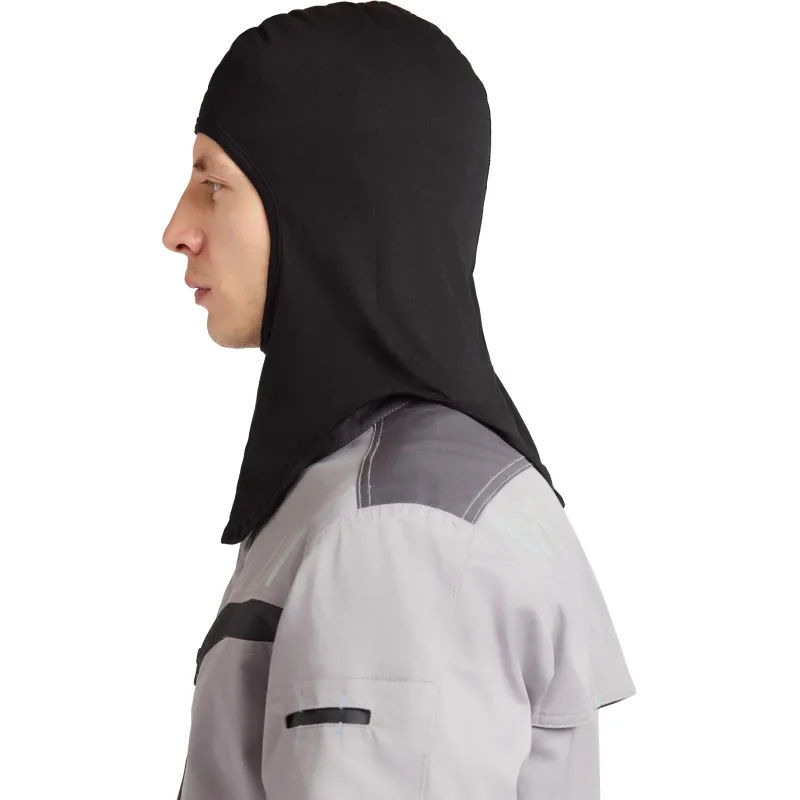 Балаклава -подшлемник трикотаж плотность 120г р-р универсальный цв.черный - фото 4