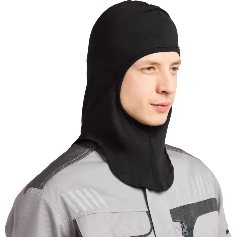 Балаклава -подшлемник трикотаж плотность 120г р-р универсальный цв.черный - фото 5