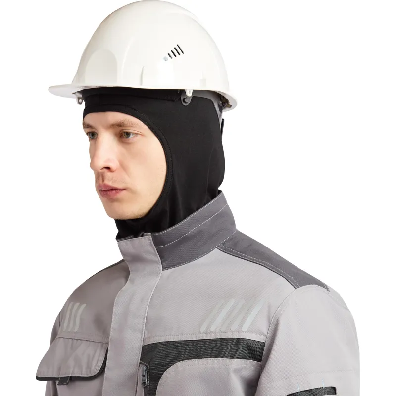 Балаклава -подшлемник трикотаж плотность 120г р-р универсальный цв.черный - фото 6