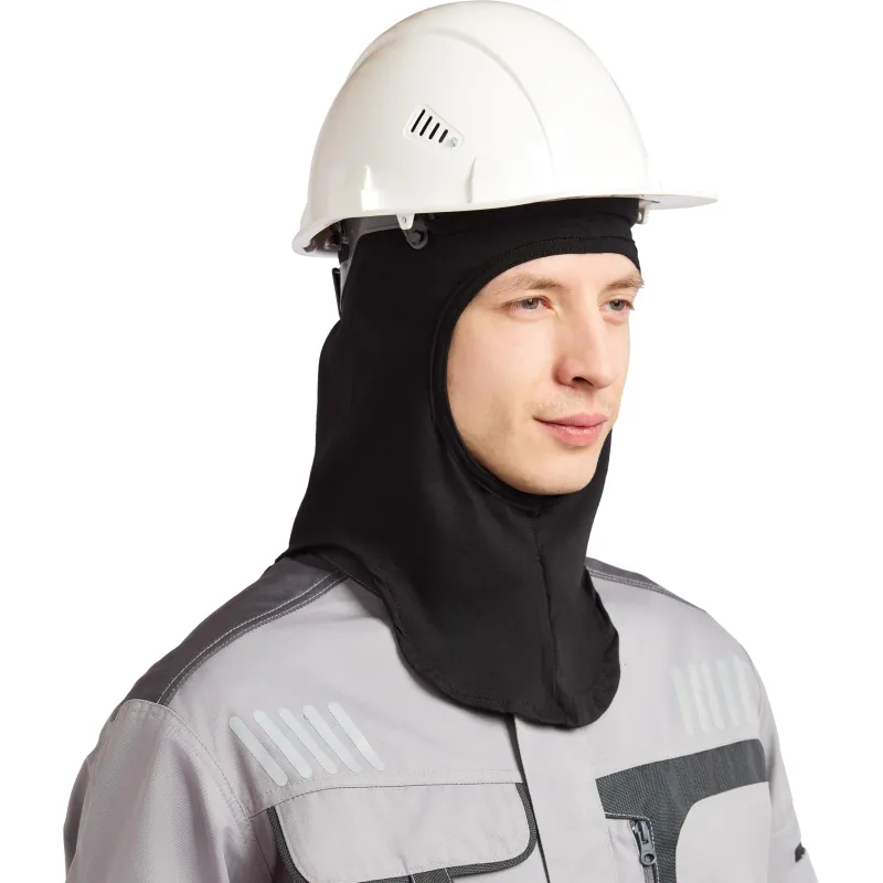 Балаклава -подшлемник трикотаж плотность 120г р-р универсальный цв.черный - фото 7