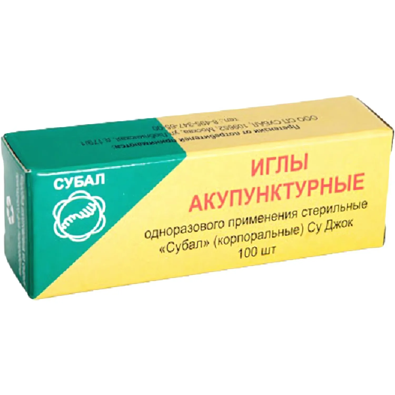 Иглы акупунктурные стерил.однораз.стал. без н/тр 0,30х30мм 100шт/уп СУБАЛ - фото 1