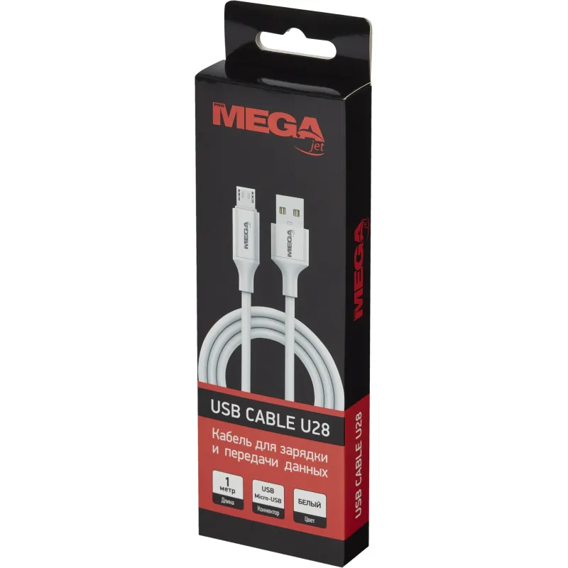 Кабель 2,4A, 1м, USB - Micro-USB, TPE, силикон, белый BT-JCBL-007/U28 - фото 7