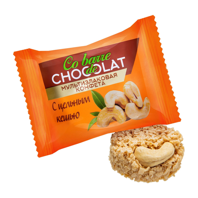 Конфеты шоколадные Co barre de Chocolat мультиз.с бел.конд.гл,цел.кеш.,200г - фото 2