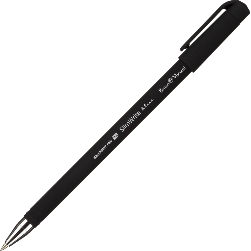Ручка шариковая неавтомат. SlimWrite.BLACK 0,5мм синяя 20-0009 - фото 5
