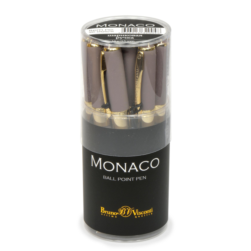 Ручка шариковая неавтомат. MONACO серый корп,0,5мм,син,манж20-0125/11 - фото 4