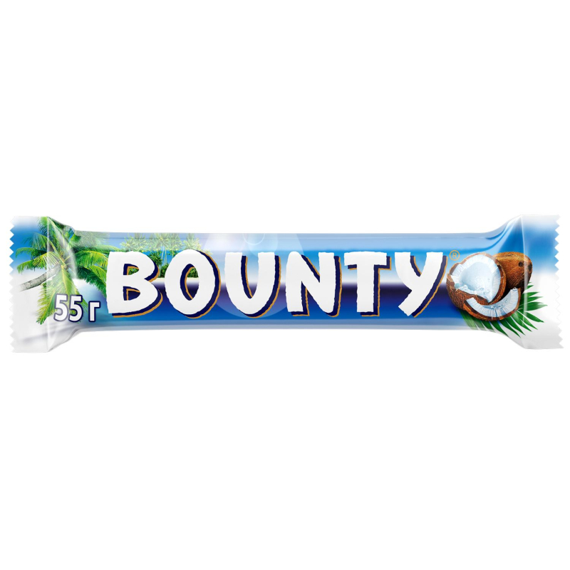 Шоколадный батончик Bounty с мякотью кокоса, 55гх32шт/уп - фото 2