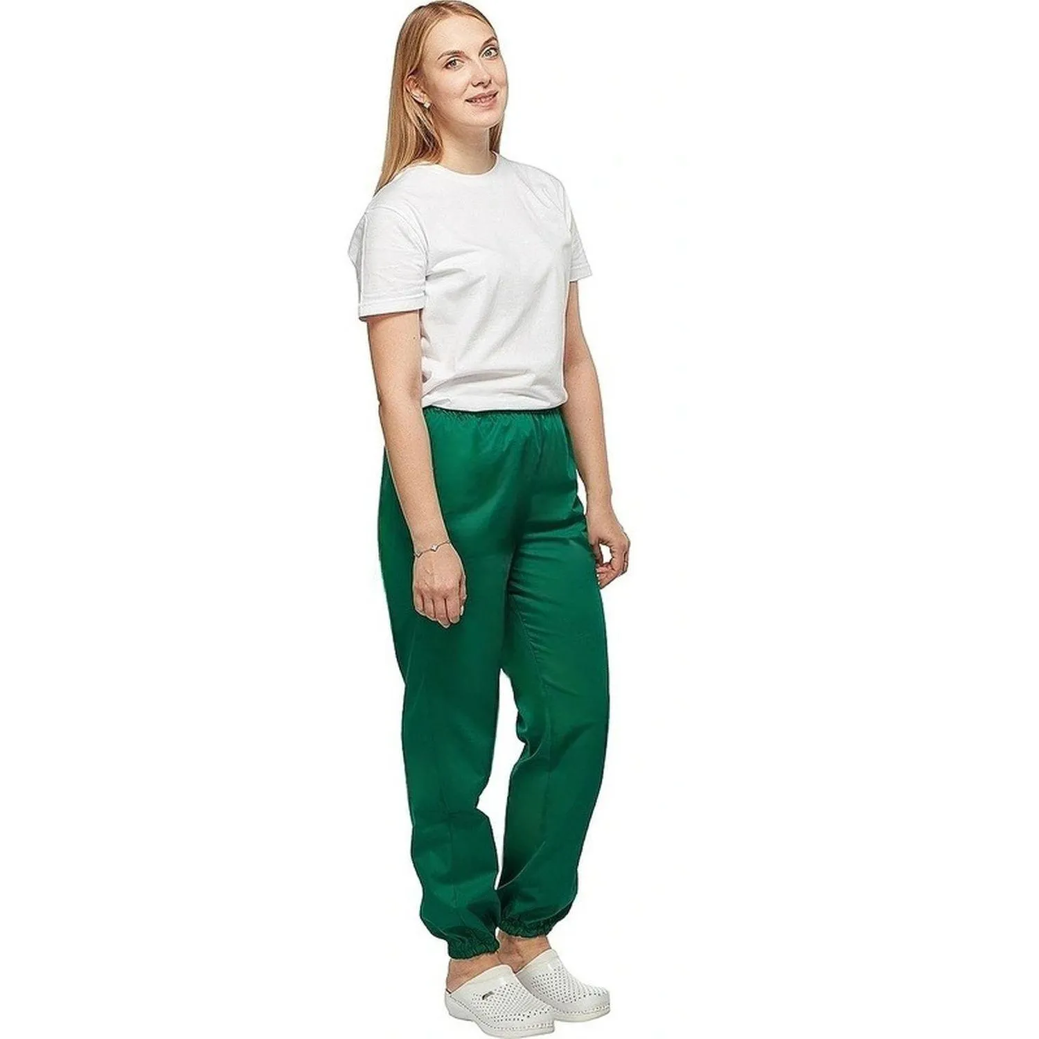 Брюки универсальные сат у17 ХАССП зел 120-124/158-164 - фото 8