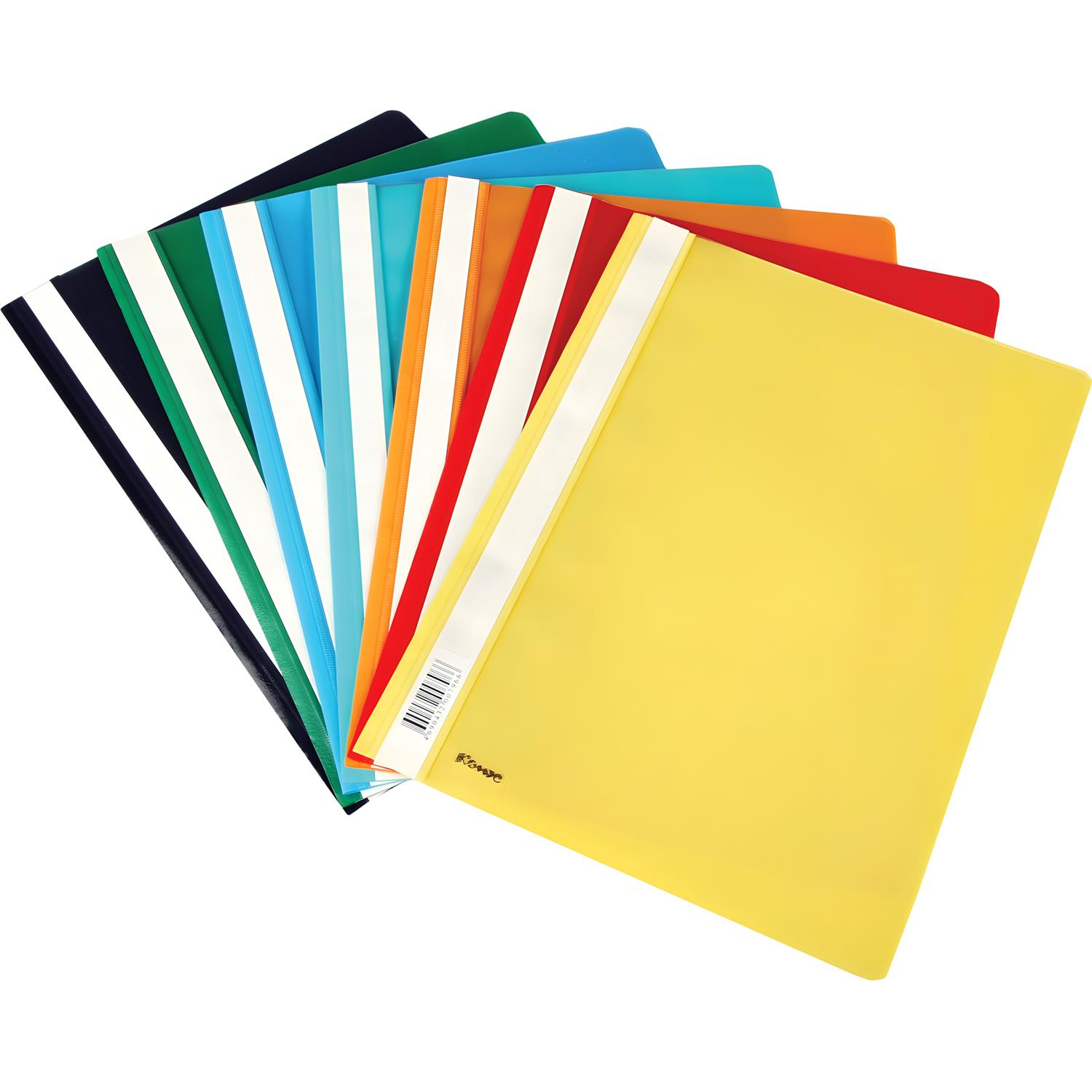 Скоросшиватель пластиковый Комус А4 черный 1810 - фото 4