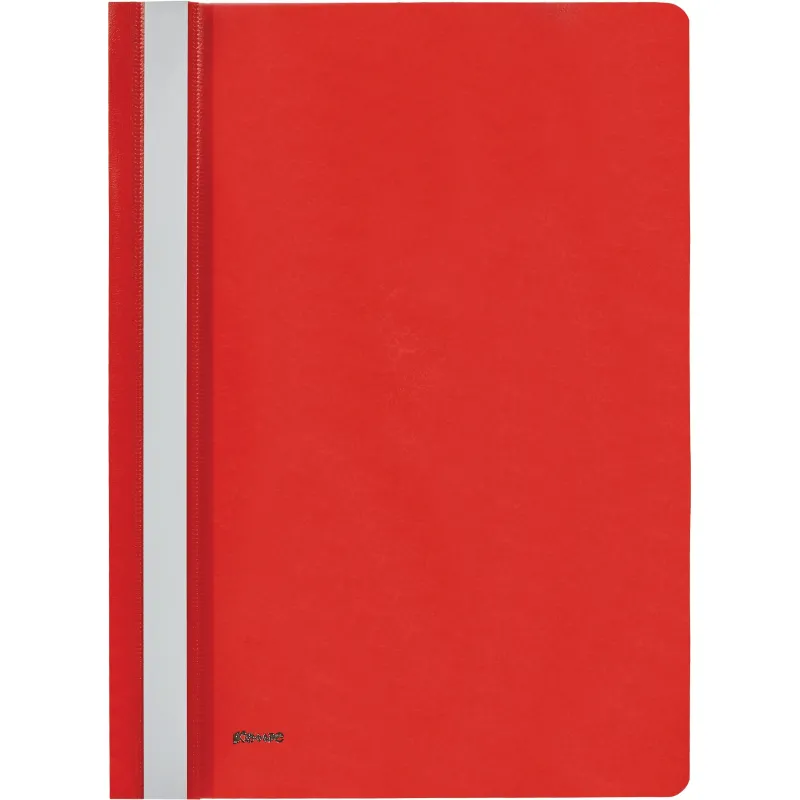 Скоросшиватель пластиковый Комус А4 красный 1810 - фото 2