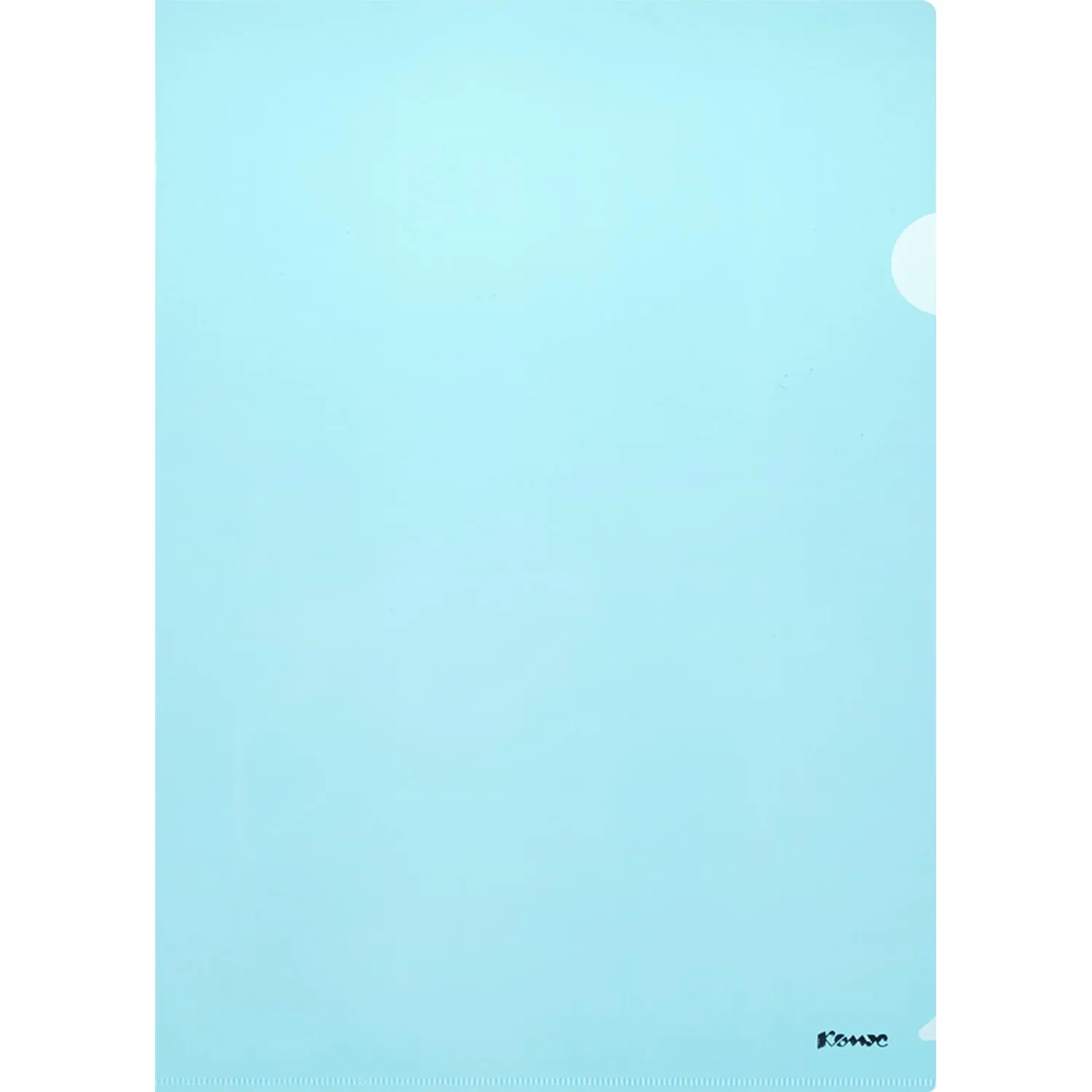 Папка уголок Комус А4 180мкм (синий) - фото 2