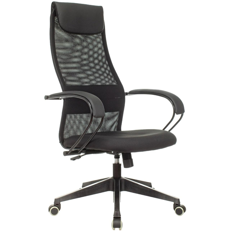 Кресло VB_EChair-655 LT TTW сетка/ткань черный, пластик - фото 1