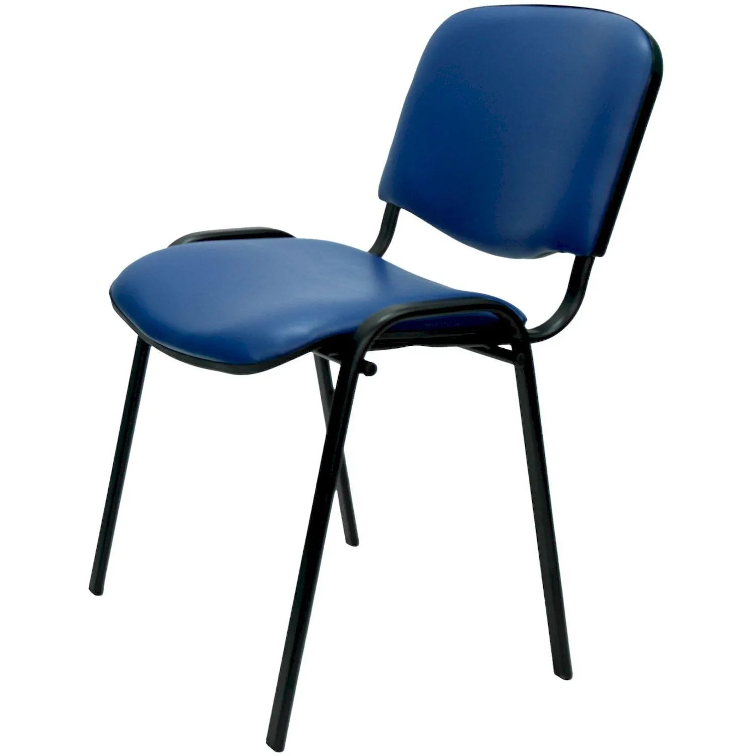 Стул UA_EChair Rio(ИЗО/ISO) черный, к/з синий  V-15 - фото 6
