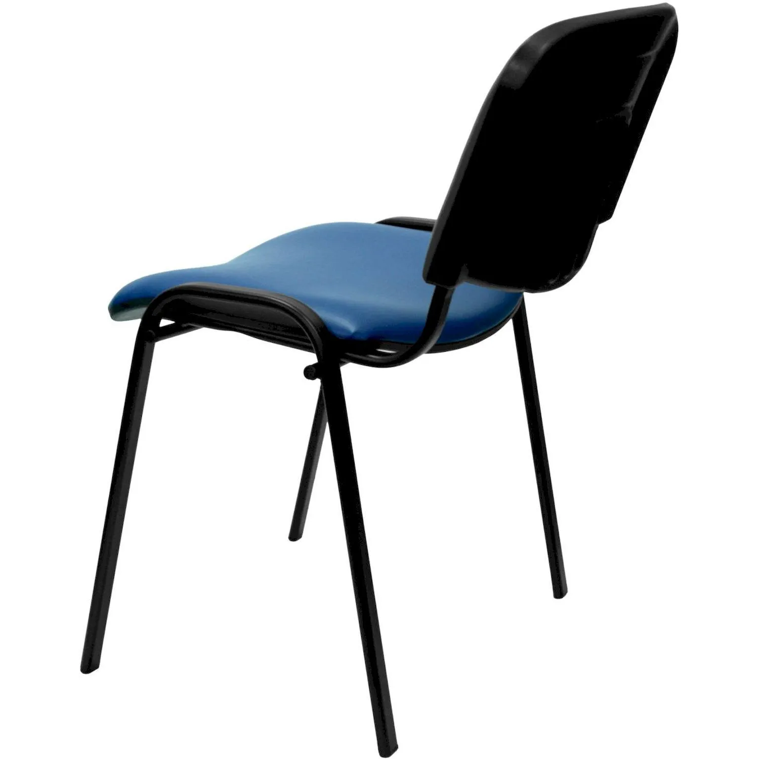 Стул UA_EChair Rio(ИЗО/ISO) черный, к/з синий  V-15 - фото 10