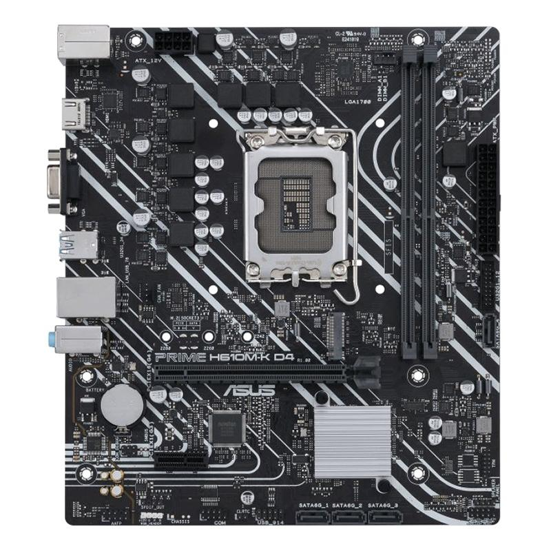 Материнская плата Asus PRIME H610M-K D4 Soc-1700 Intel H610 2xDDR4 mATX - фото 1