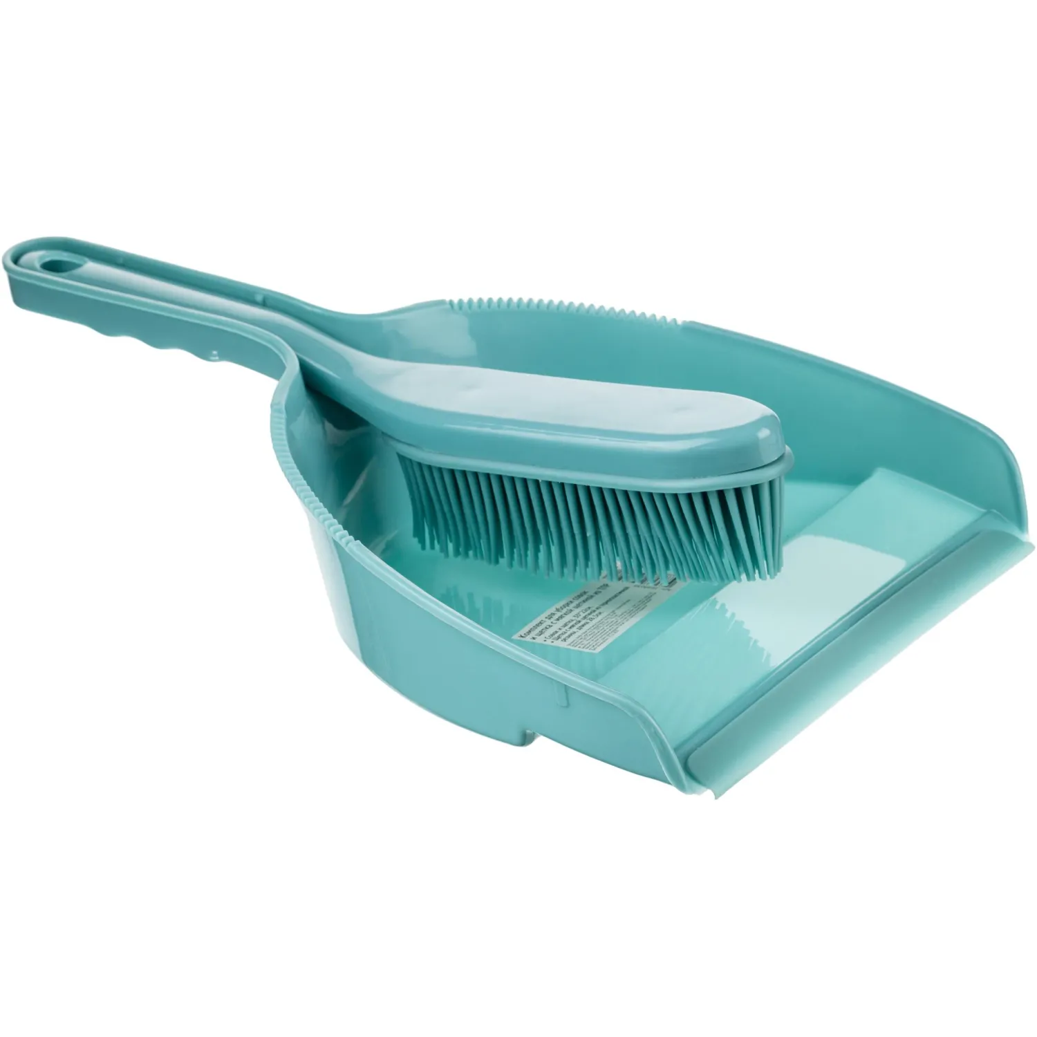 Комплект для уборки совок и щетка с мягкой щетиной из ТПР 33х22см HD5001 - фото 1