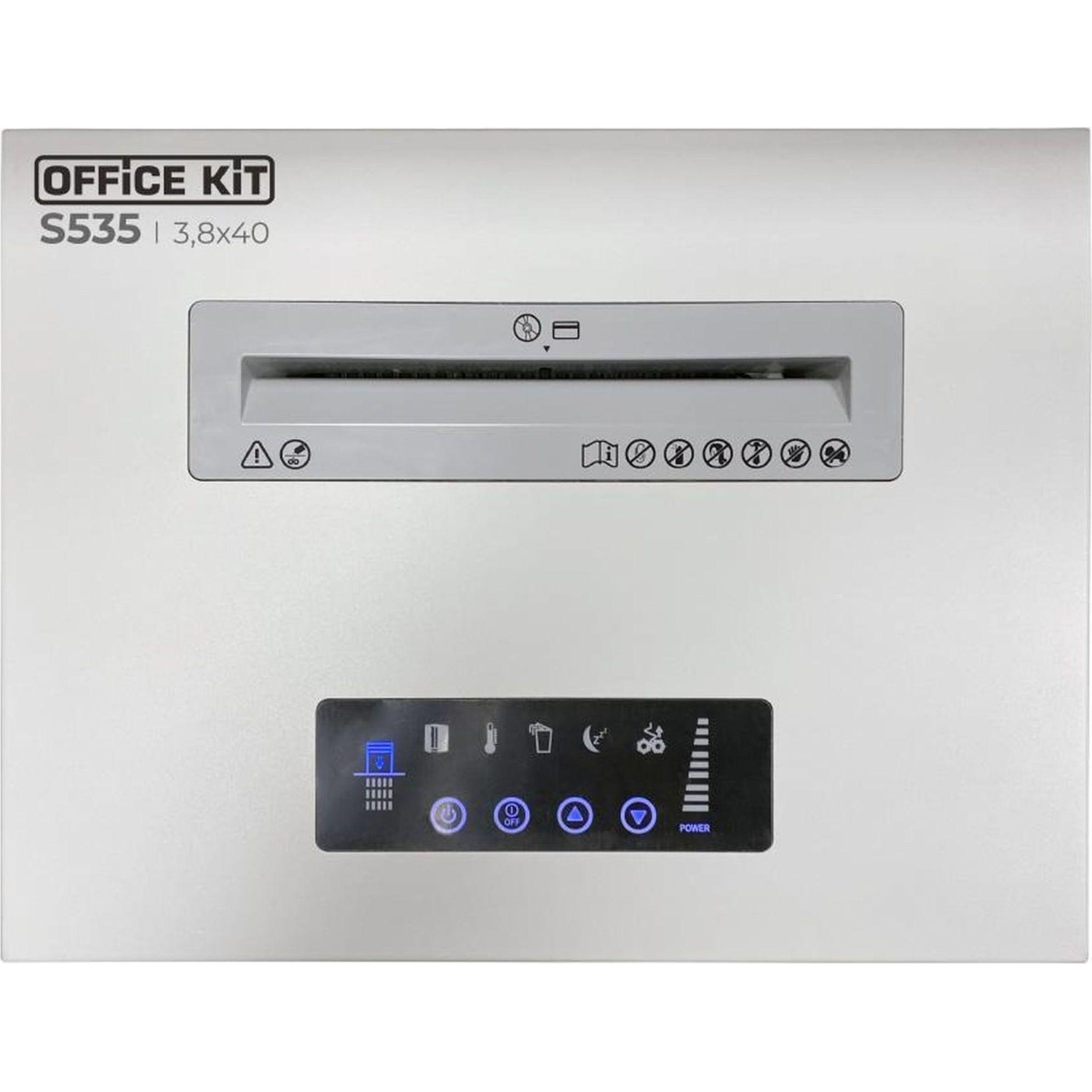 Шредер (уничтожитель) Office Kit S535, P-4 ур.секр., до 35 листов, 50л - фото 7