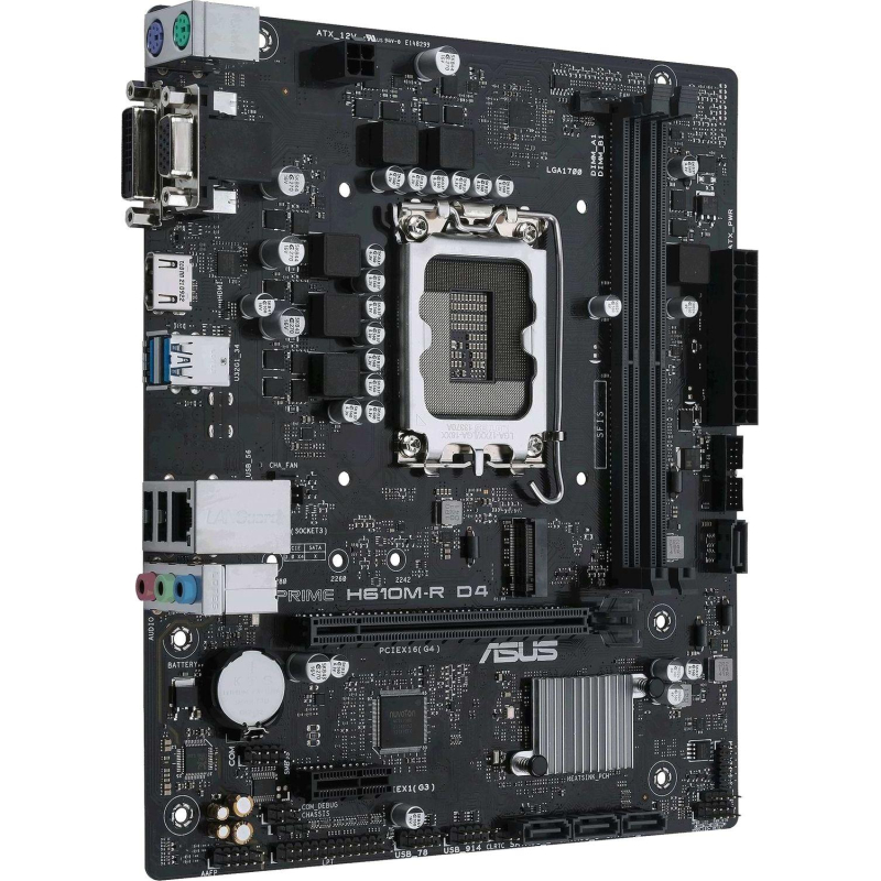 Материнская плата ASUS PRIME H610M-R D4-SI s1700 2xDDR4 mATX - фото 2