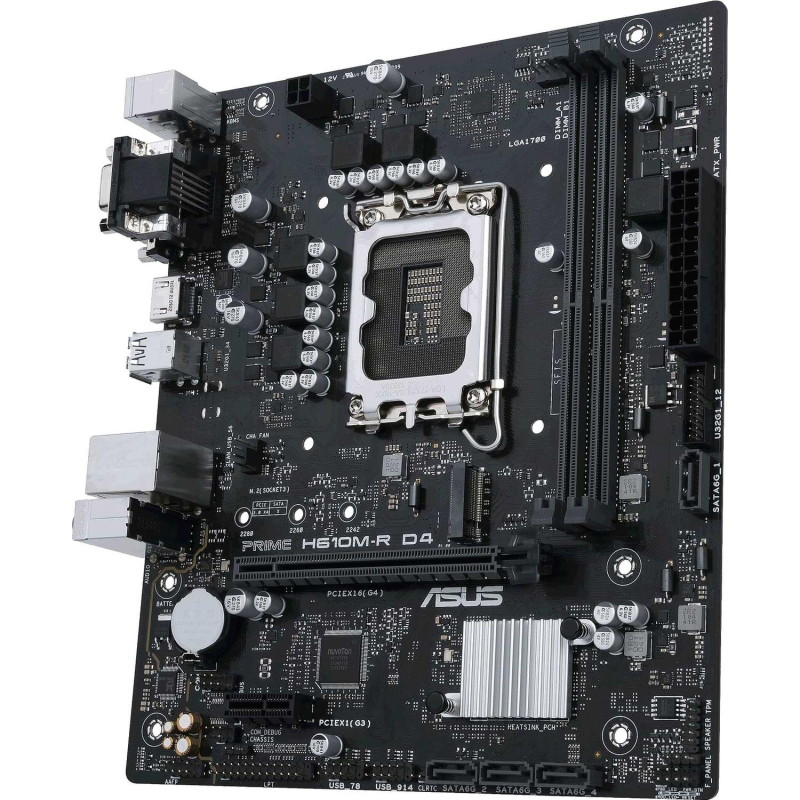 Материнская плата ASUS PRIME H610M-R D4-SI s1700 2xDDR4 mATX - фото 3