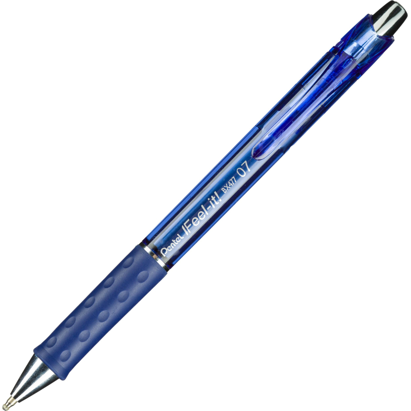Ручка шариковая автомат. Pentel IFeel it! cиний, 0,7,масл,манжBX477-C - фото 2