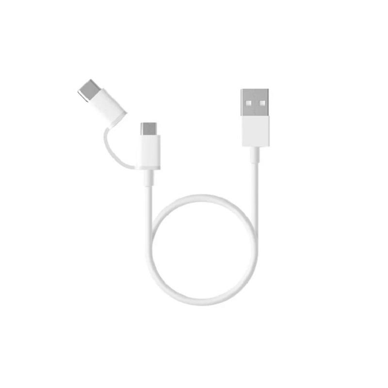 Кабель Xiaomi 2-in-1 USB Cable (Micro USB to Type C) 100cm - фото 1