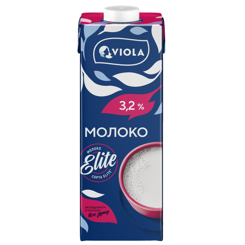 Молоко Viola UHT 3,2%, 1кг - фото 1