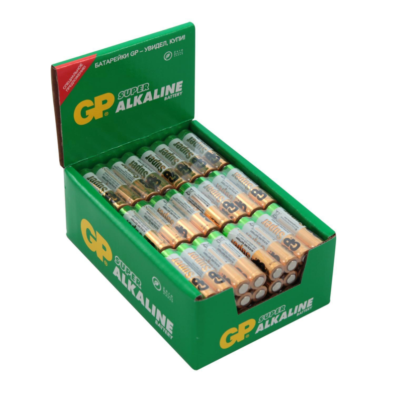 Батарейка GP Super AAA/LR03/24A 24ARS-2SB4/24AA21RA-2CRS4 96шт/уп, 4шт/бл - фото 2