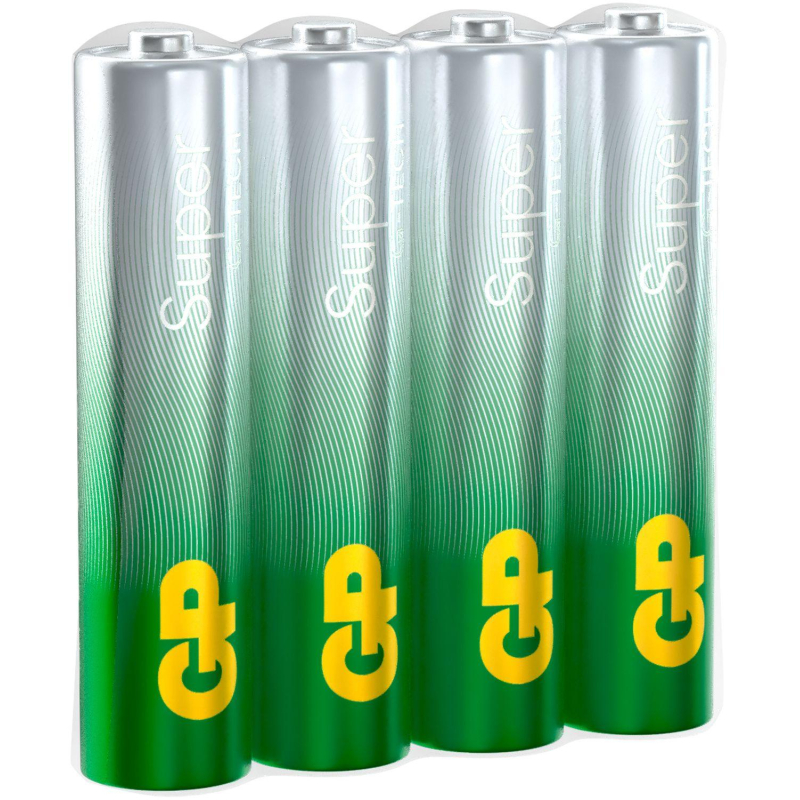 Батарейка GP Super AAA/LR03/24A 24ARS-2SB4/24AA21RA-2CRS4 96шт/уп, 4шт/бл - фото 8