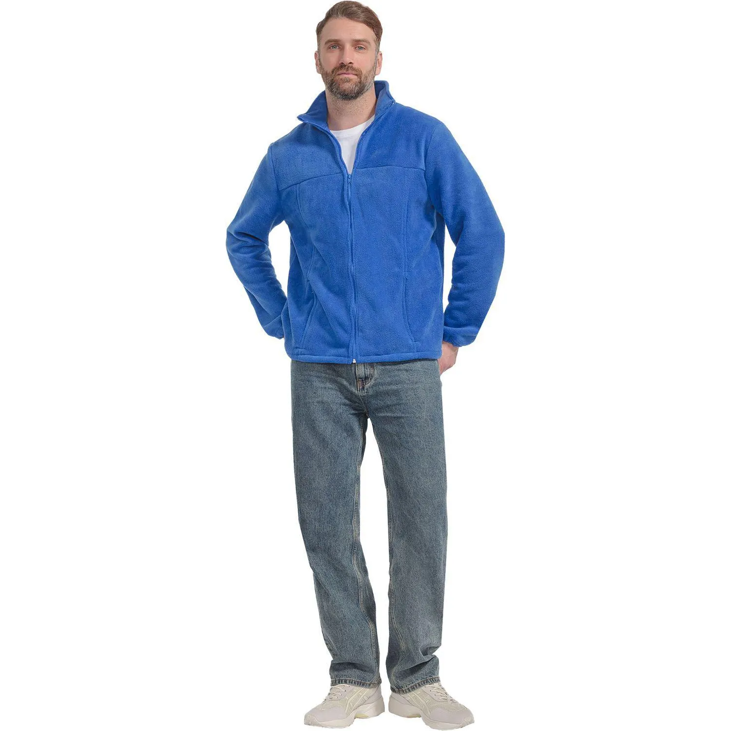 Толстовка флис (260 гр.) син.(р.40-42) р. 182-188 - фото 5