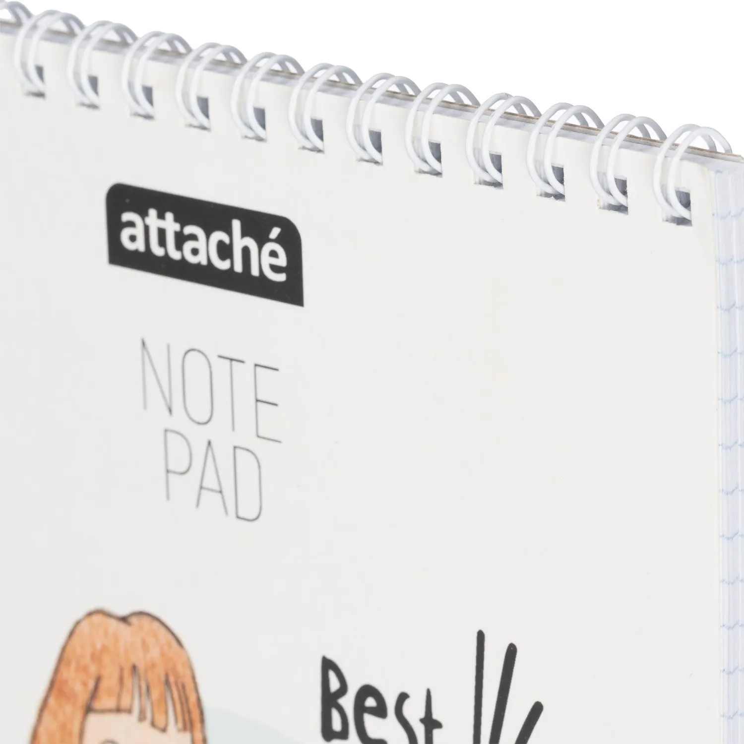 Блокнот А5,60л,клетка,гребень,тверд.подложка,Персона - фото 3