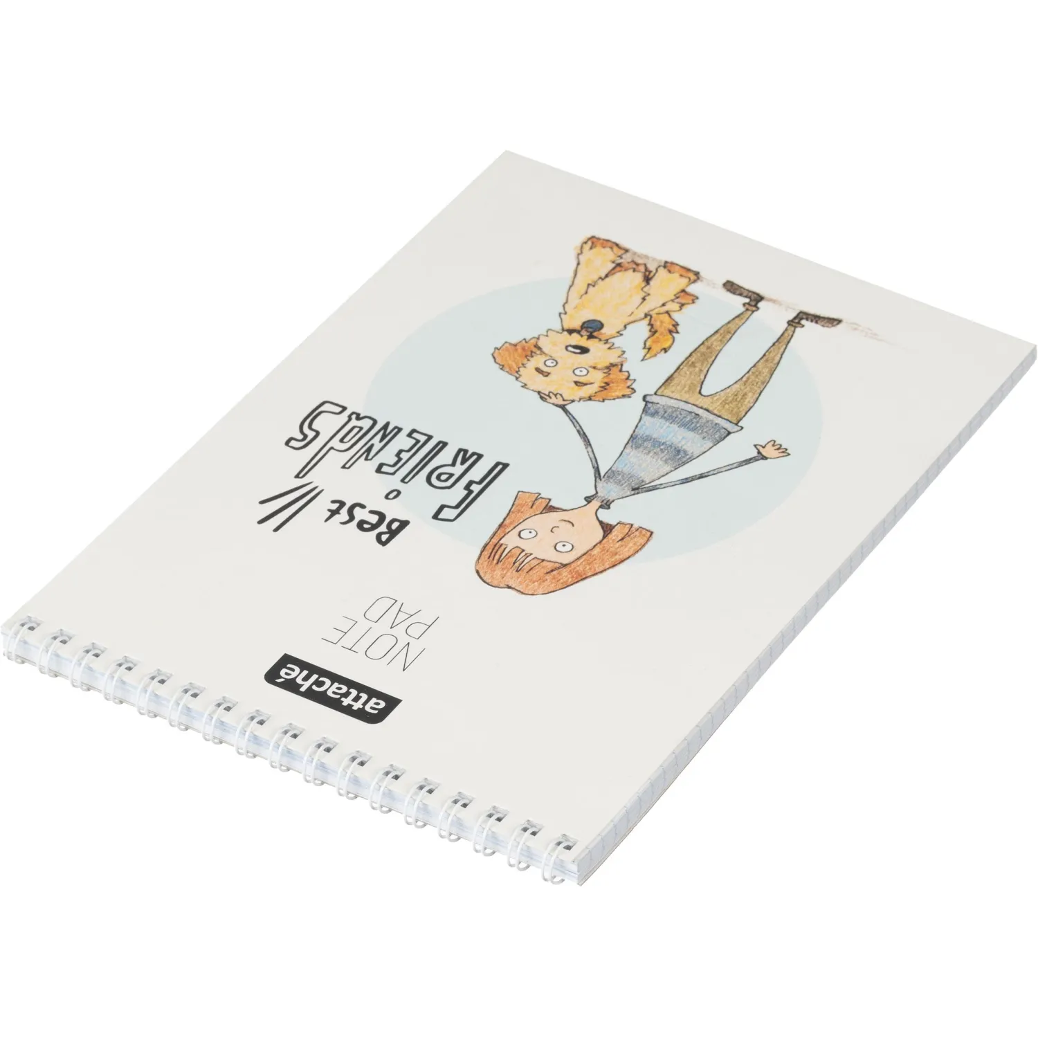 Блокнот А5,60л,клетка,гребень,тверд.подложка,Персона - фото 4