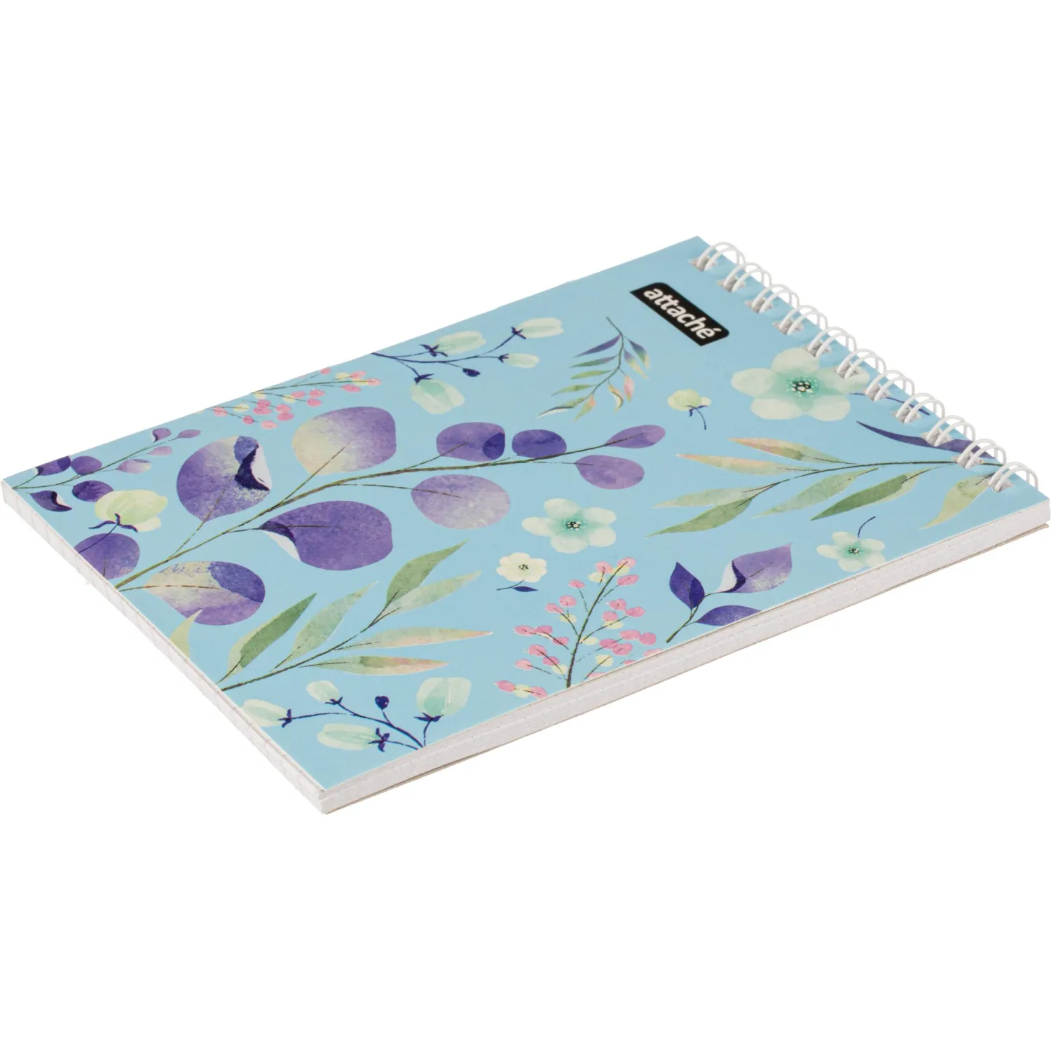 Блокнот А6,40л,клетка,гребень Цветы,в ассорт - фото 13