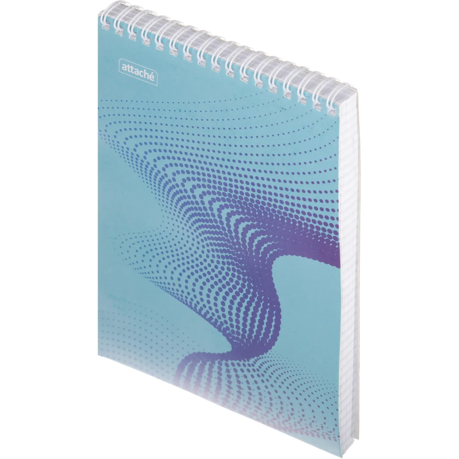 Блокнот А5,80л,клетка,метал.гребень,цв.обложка Forma,в ассорт - фото 5