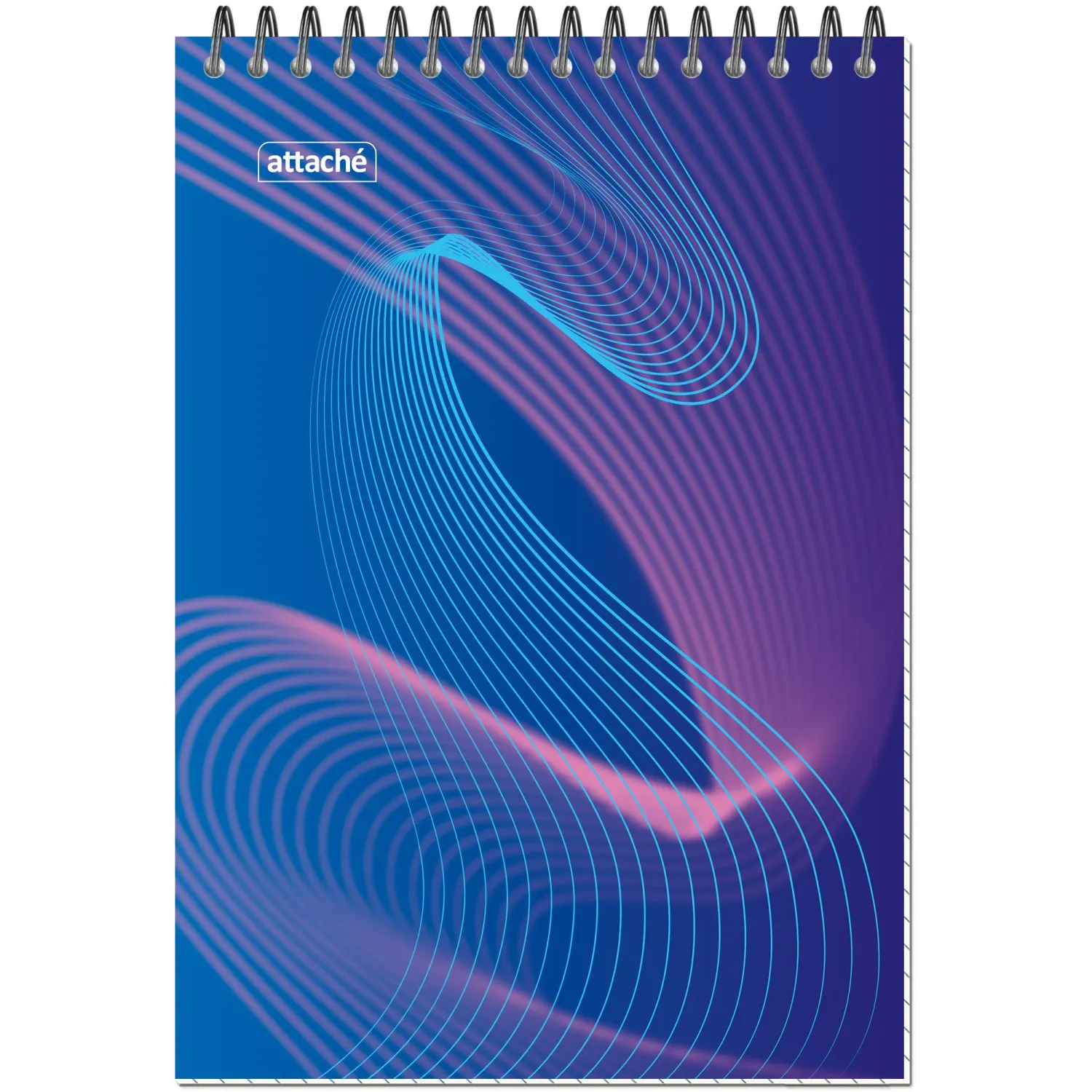 Блокнот А5,40л,клетка,метал.гребень,цв.обложка,Forma,в ассорт - фото 2