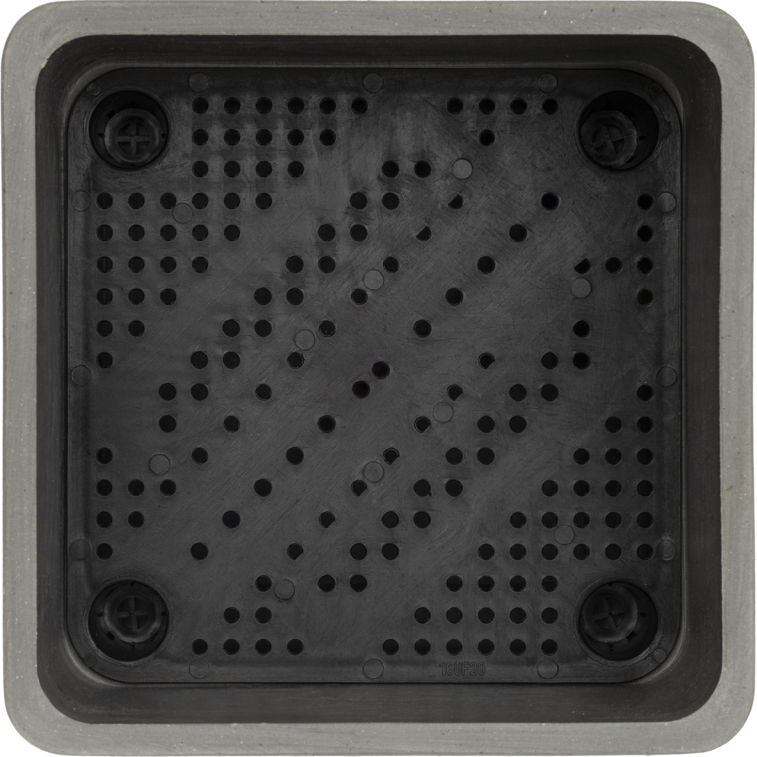 Горшок для растений Квадратный,6,5 л,ДРЕВЕСНЫЙ УГОЛЬ (СЕРЫЙ),H-16UF20 - фото 2