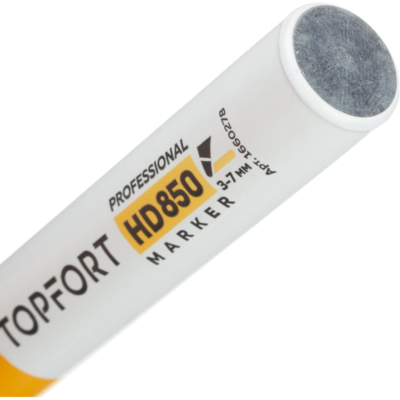 Маркер для агрессивной среды TOPFORT HD 850 красный 3-7мм скош. наконечник - фото 4
