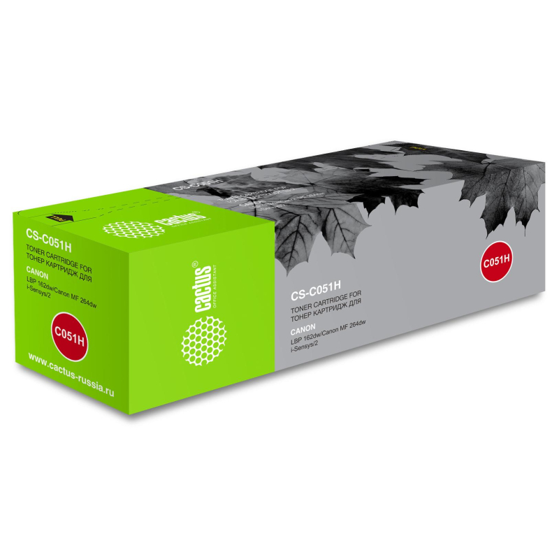 Картридж лазерный Cactus  051H чер. для Canon LBP 162dw/MF 264dw/267dw - фото 1