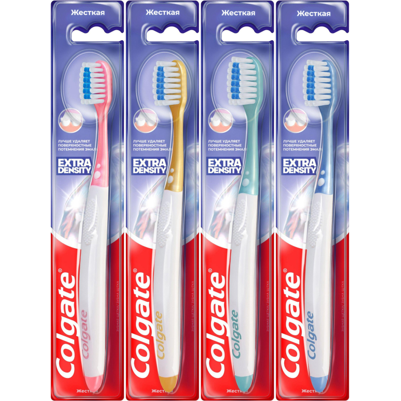 Зубная щетка COLGATE Extra Density жесткая цвет в ассортименте - фото 2