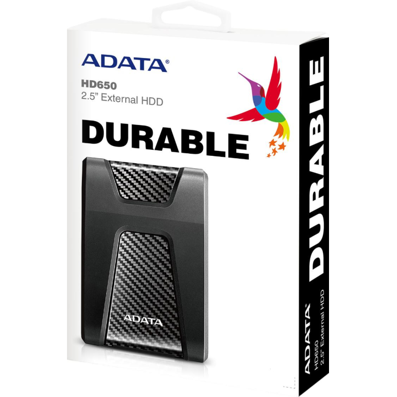Портативный HDD ADATA HD650, 2TB, 2,5, USB 3.1, AHD650-2TU31-CBK - фото 4