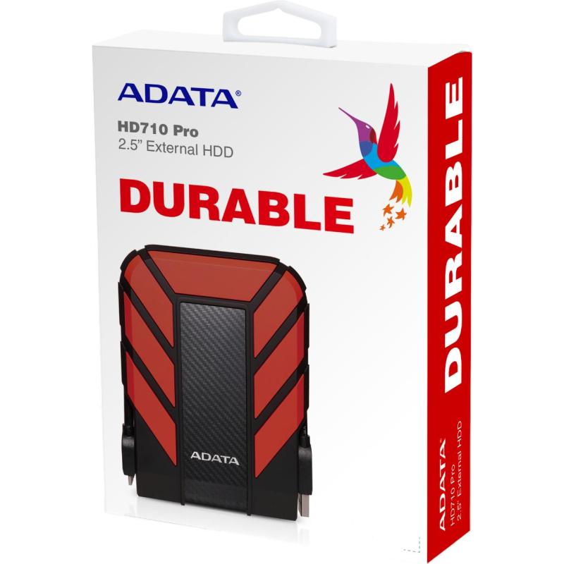 Портативный HDD ADATA HD710 Pro, 2TB 2,5, USB 3.1, AHD710P-2TU31-CRD - фото 5