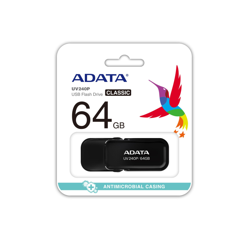 Флеш-память ADATA UV240, 64GB, AUV240-64G-RBK - фото 3