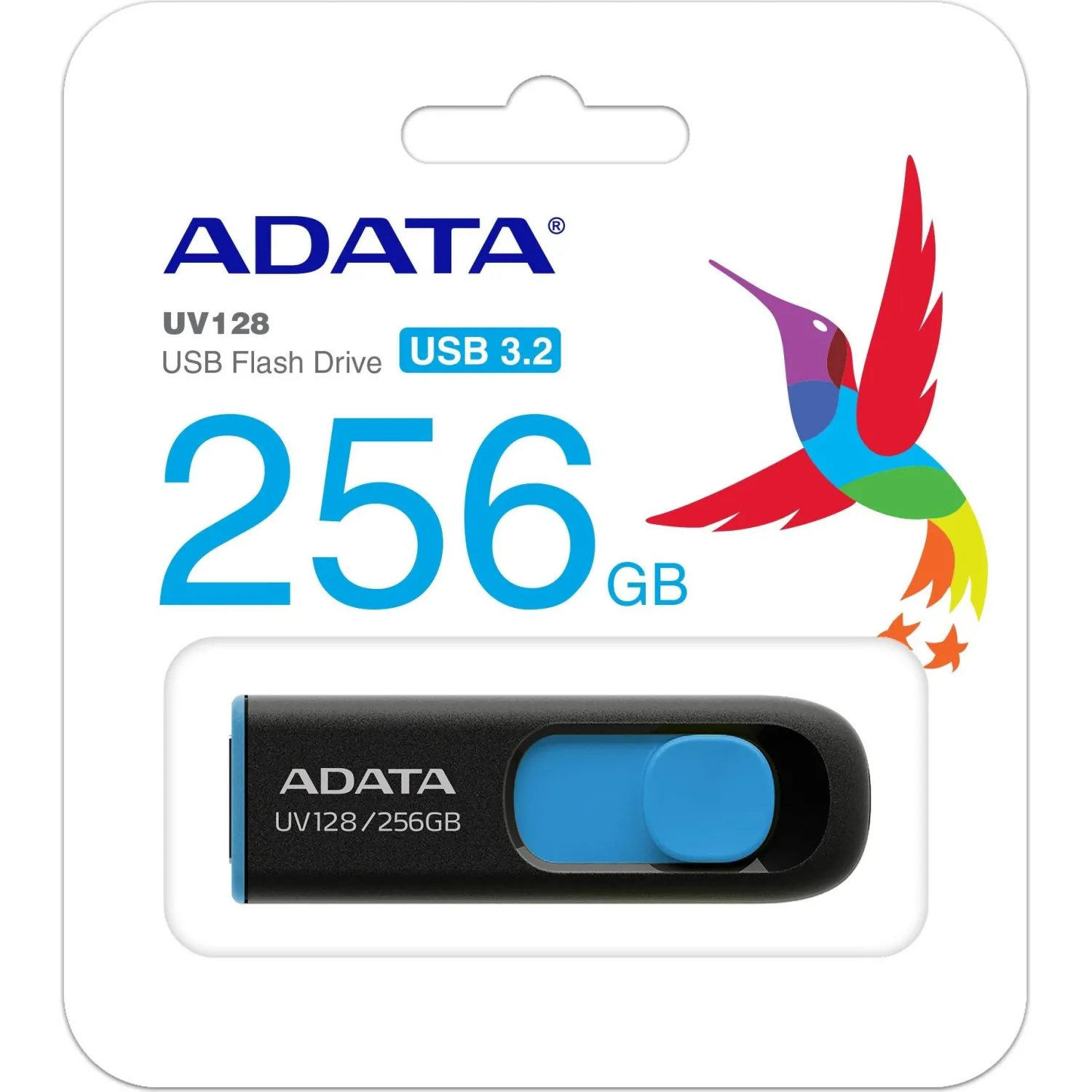Флеш-память ADATA UV128, 256GB, AUV128-256G-RBE - фото 3