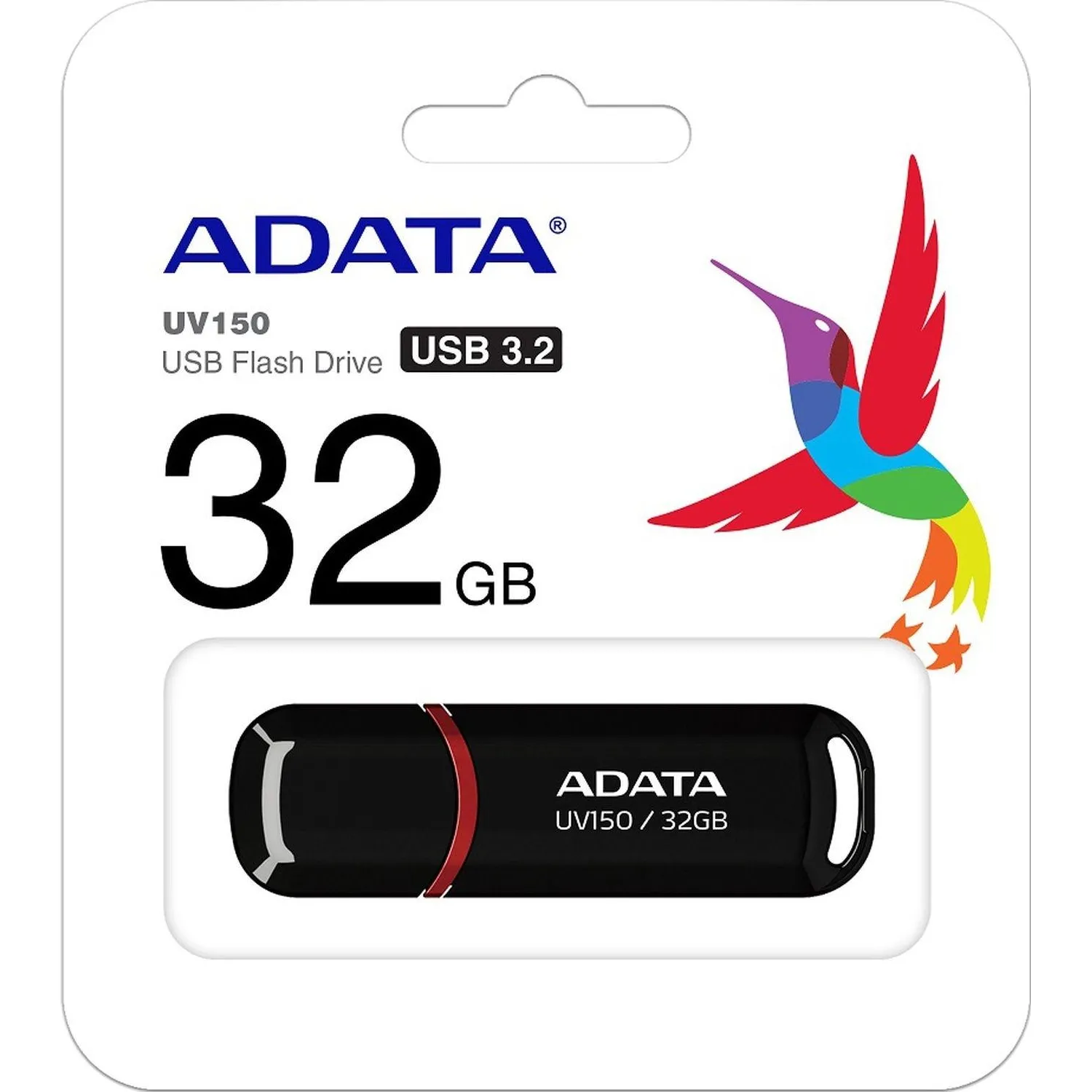 Флеш-память ADATA UV150, 32GB, AUV150-32G-RBK - фото 3