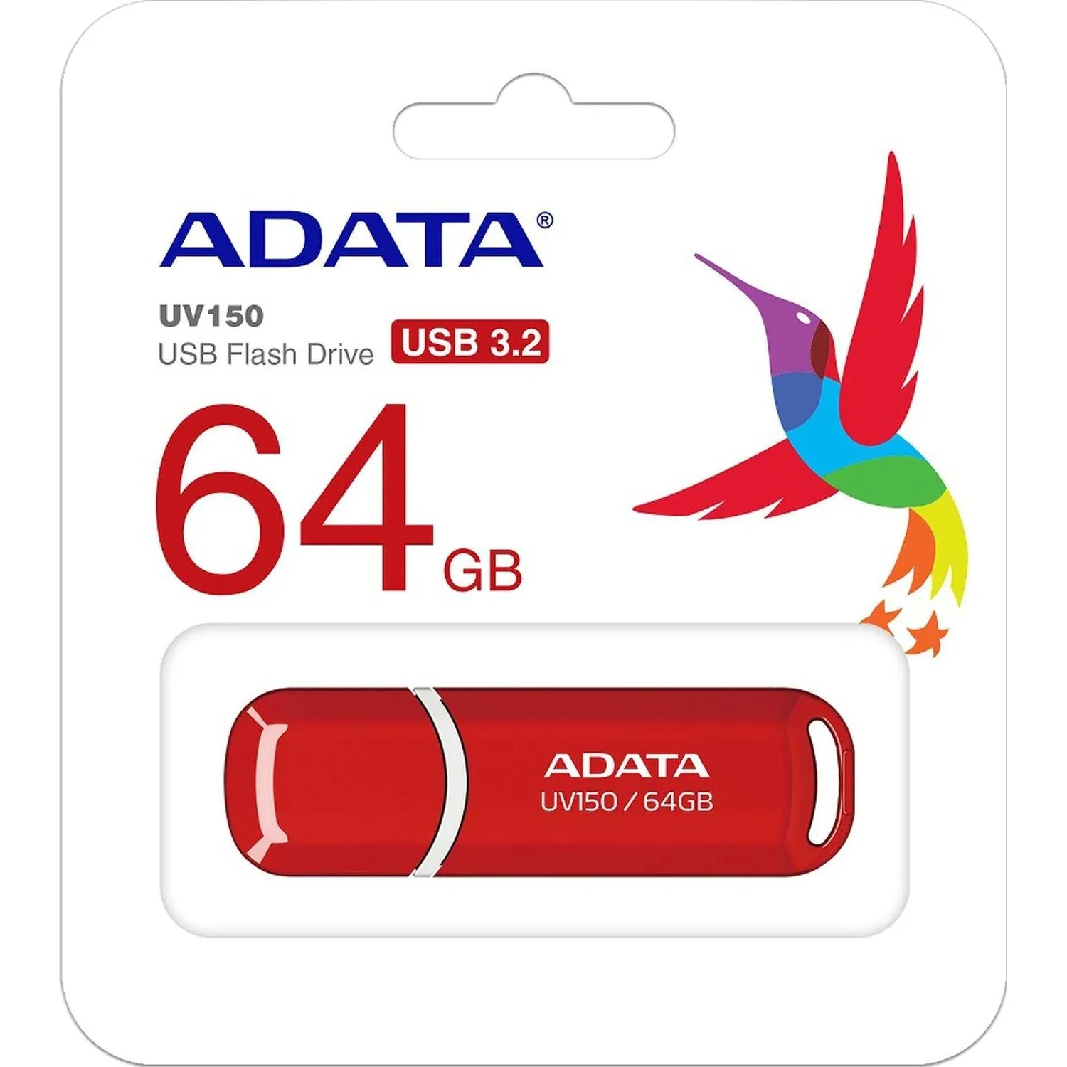 Флеш-память ADATA UV150, 64GB, AUV150-64G-RRD - фото 3